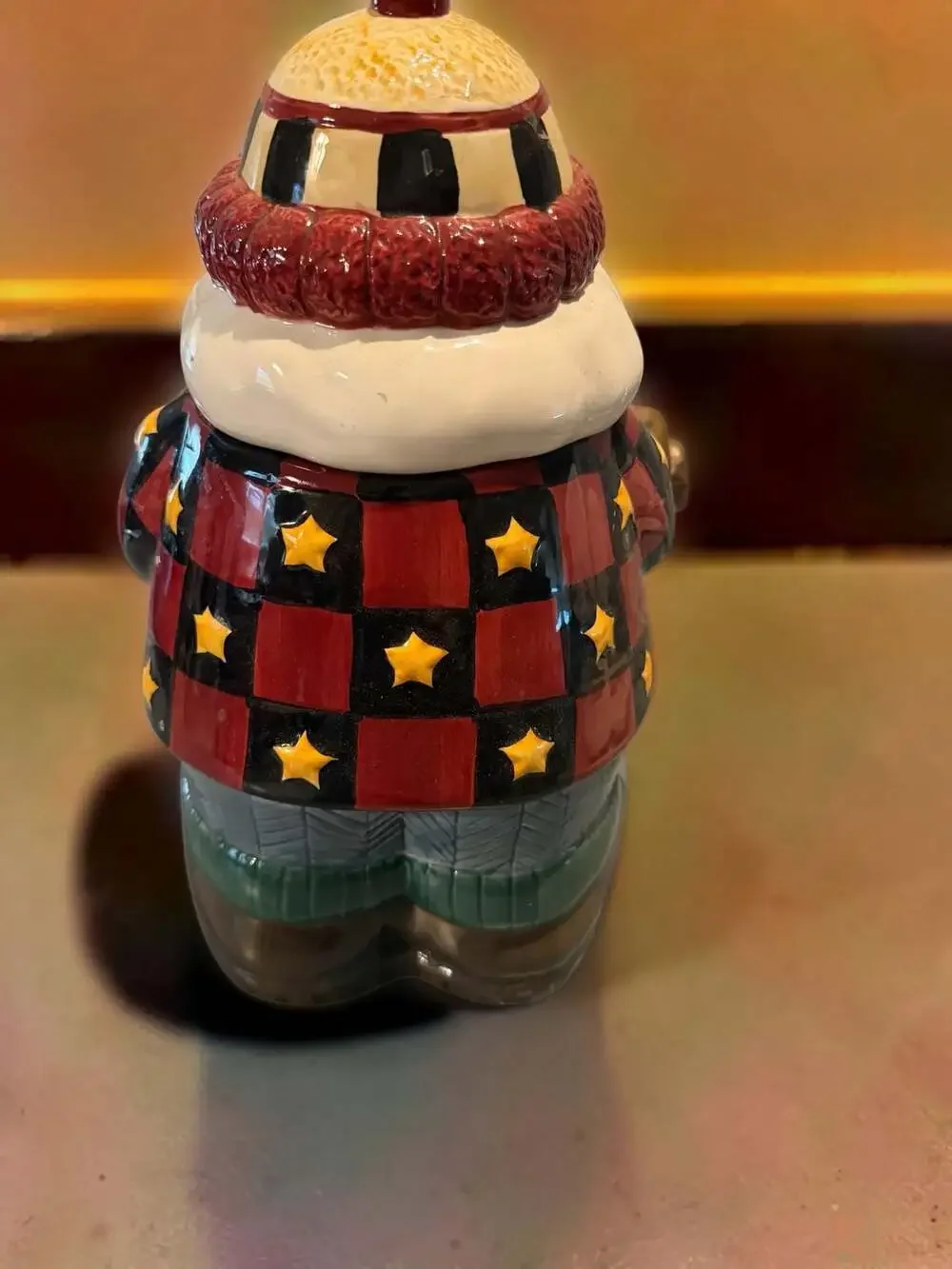 Sakura Debbie Mumm 1998 Woodland Santa Lumberjack Cookie Jar